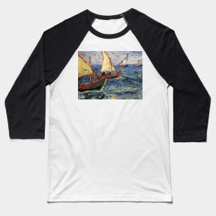 Abstrac Art Fisherman Baseball T-Shirt